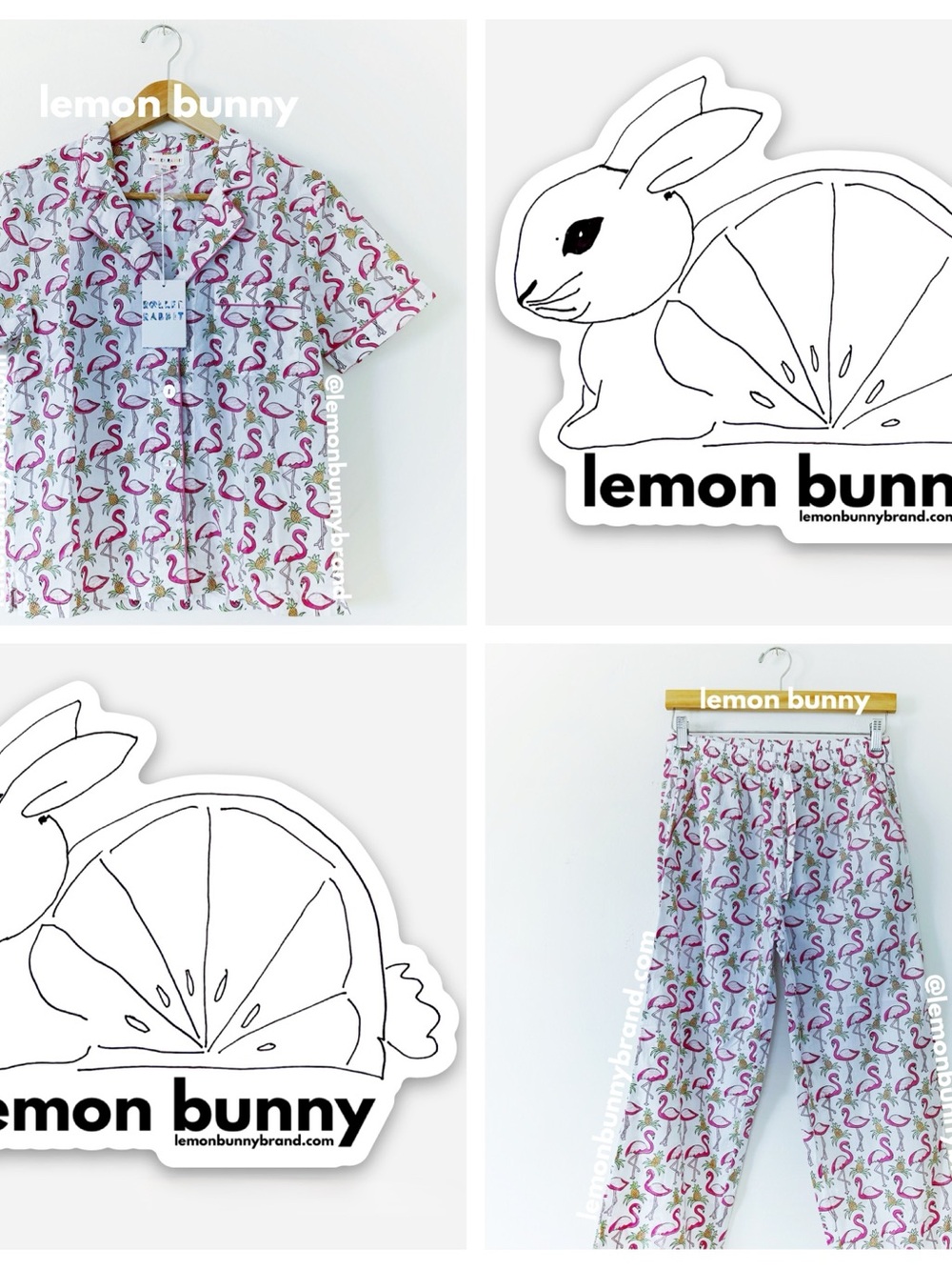Roller Rabbit Freddy Flamingo Liza Set Pajamas in Pink Size X-Small XS New NWT